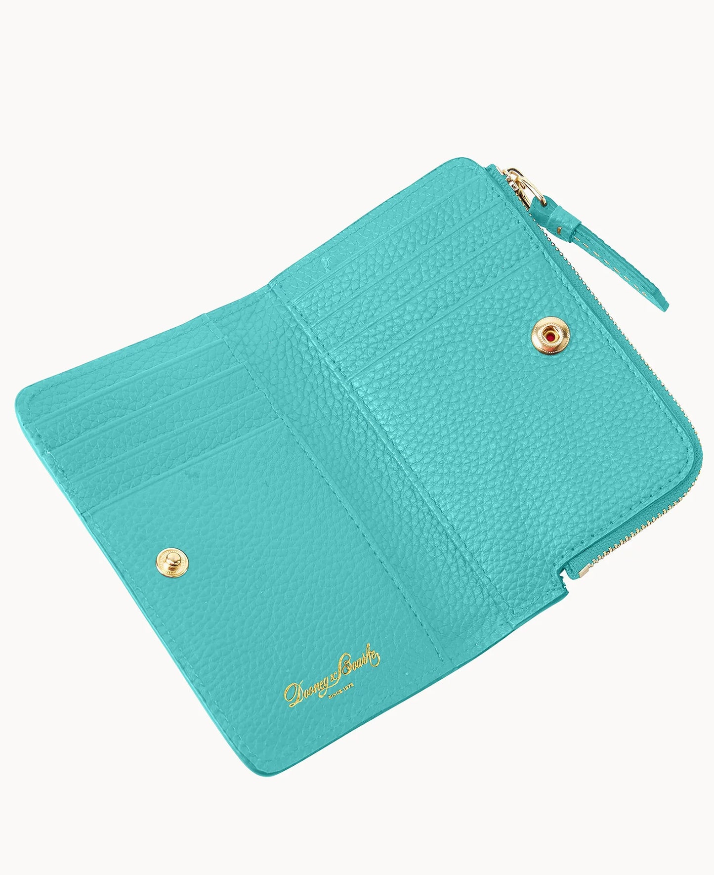 Pebble Grain Zip Credit Card Wallet 14