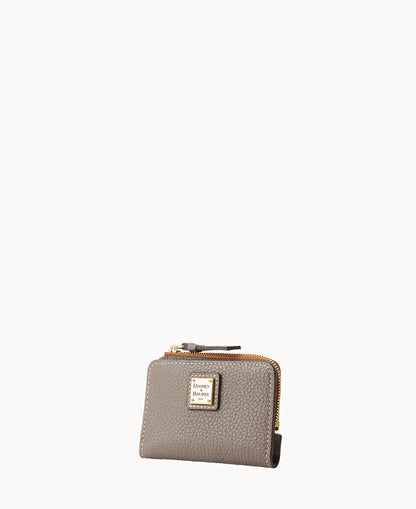 Pebble Grain Zip Credit Card Wallet 12