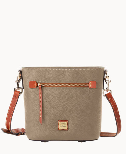Pebble Grain Small Zip Crossbody