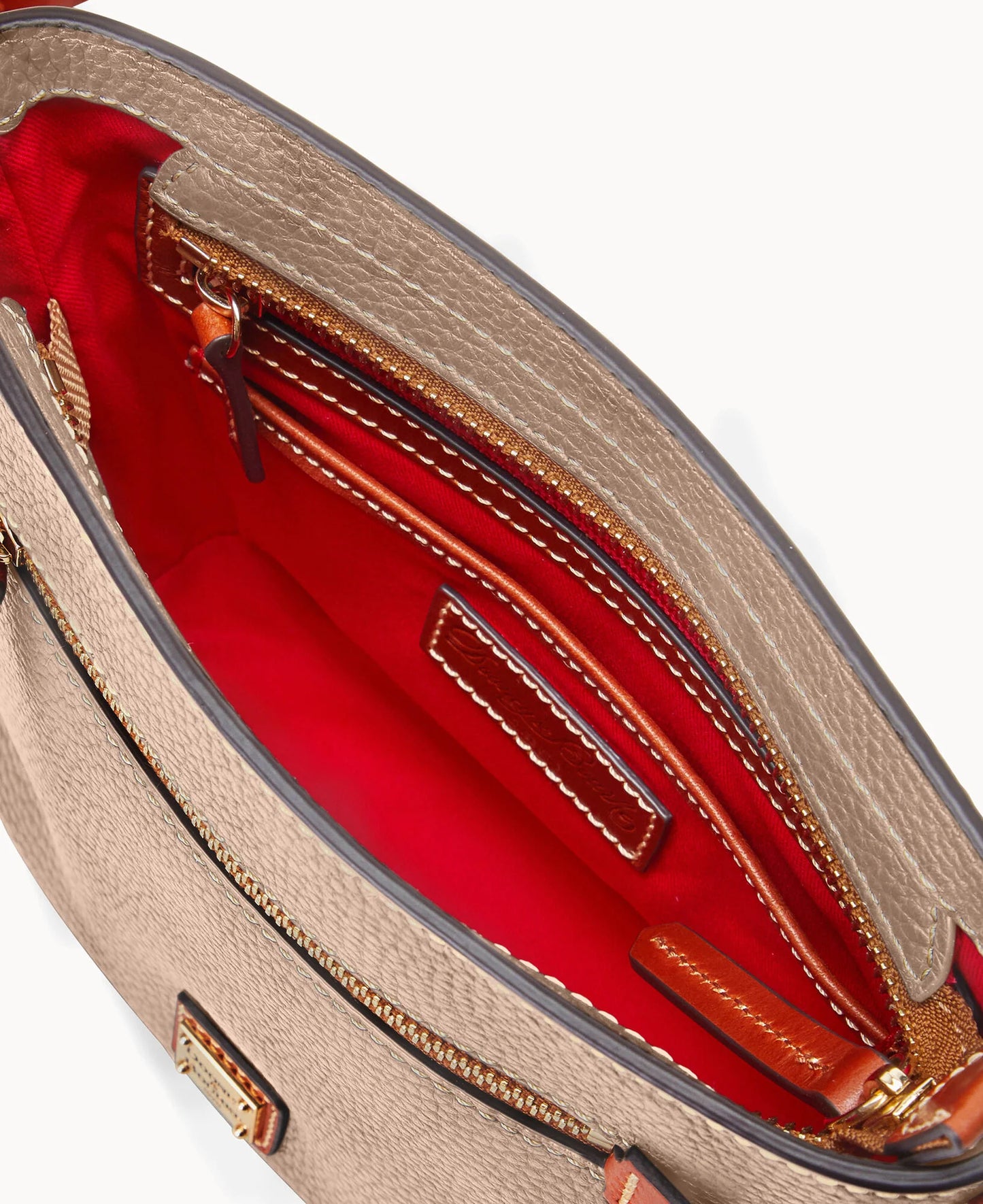 Pebble Grain Small Zip Crossbody