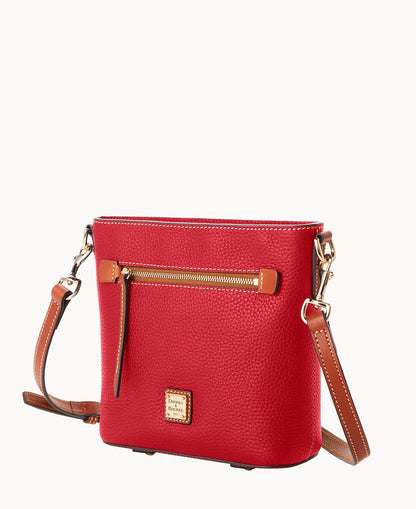Pebble Grain Small Zip Crossbody