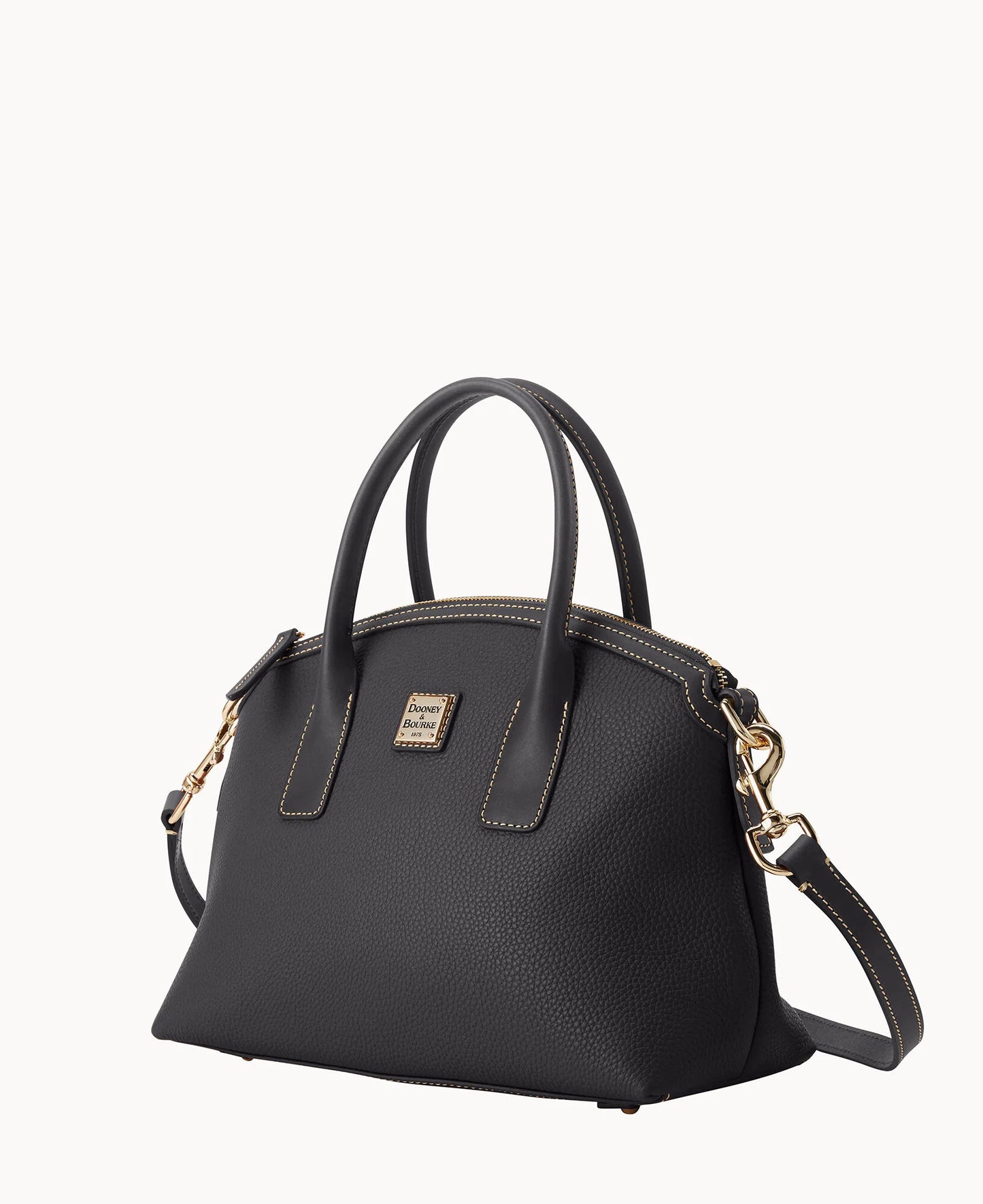 Pebble Grain Domed Satchel