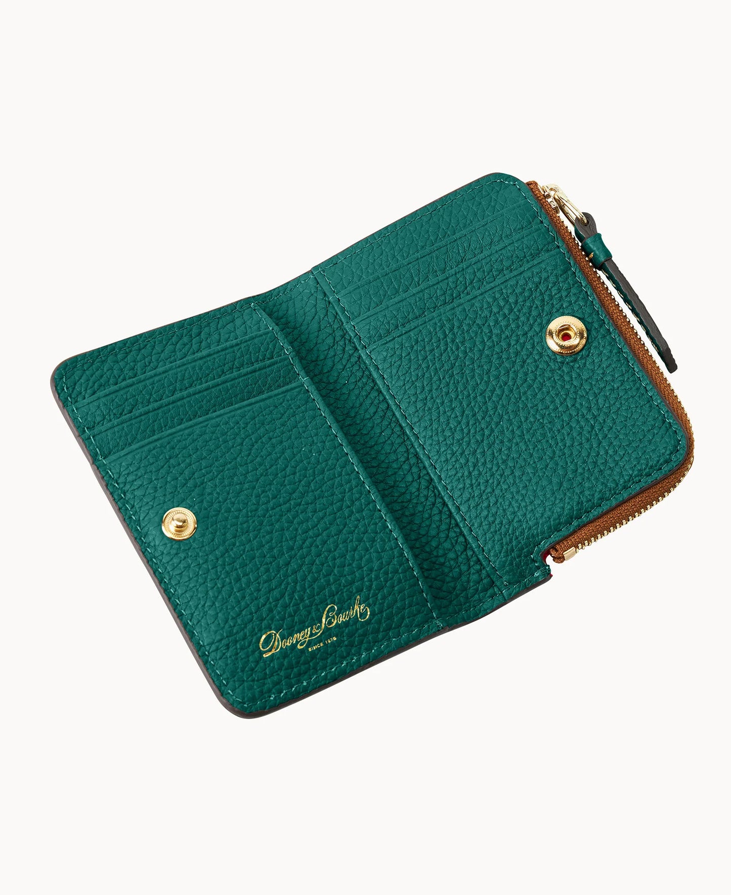 Pebble Grain Zip Credit Card Wallet 12