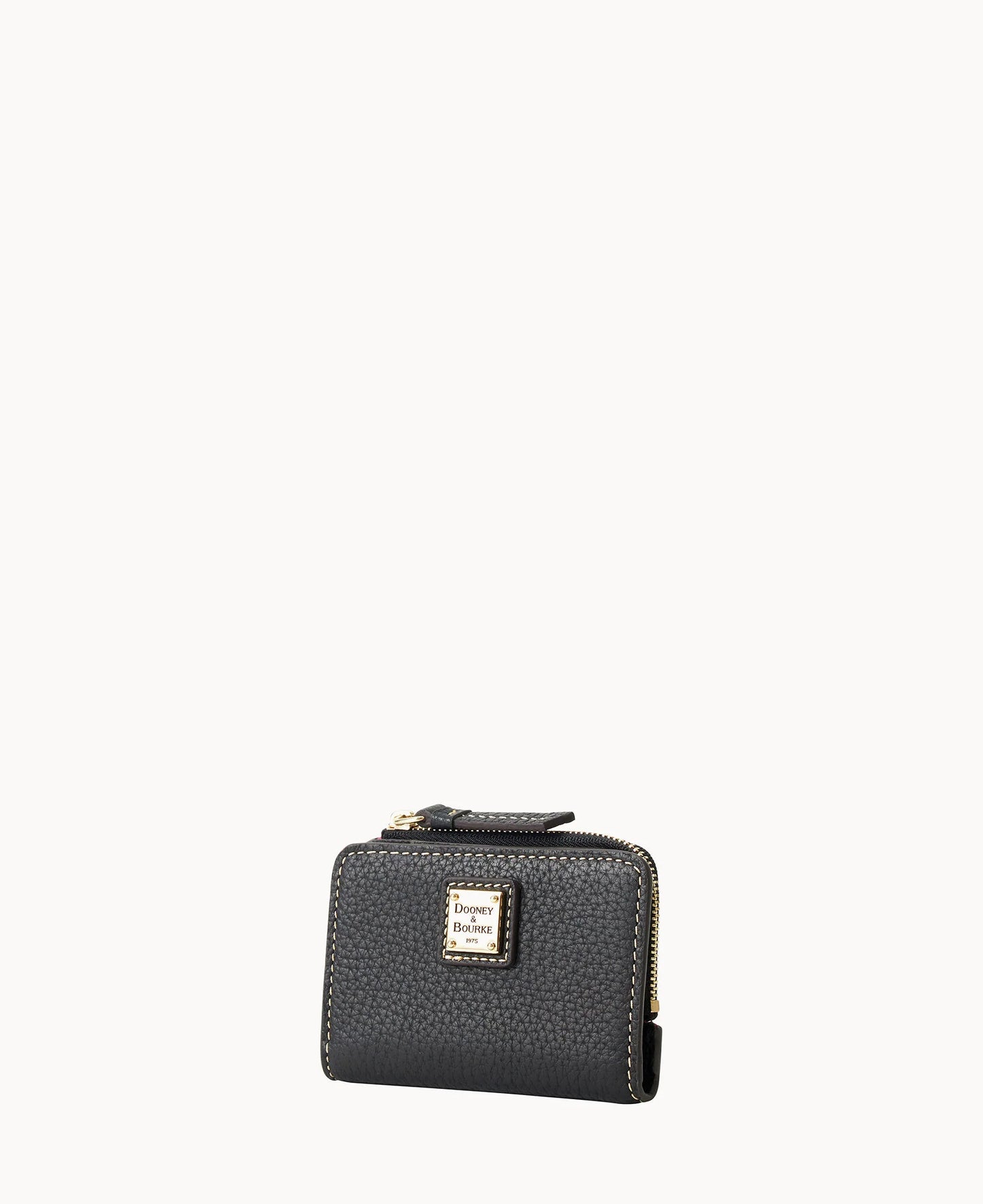 Pebble Grain Zip Credit Card Wallet 12