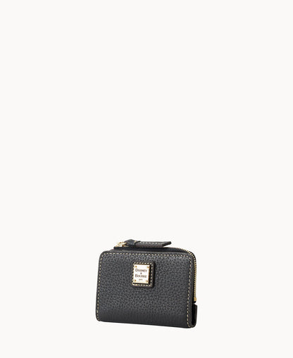 Pebble Grain Zip Credit Card Wallet 12