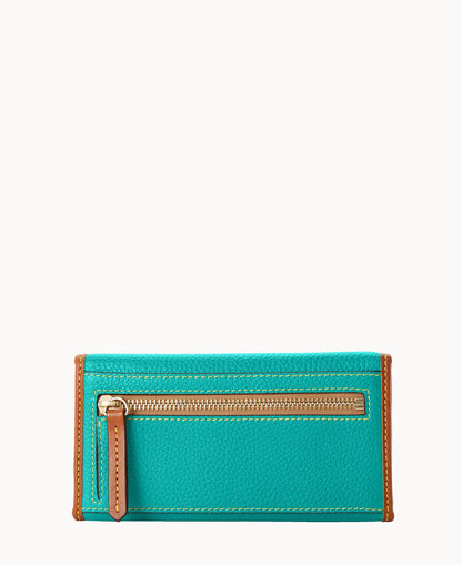 Pebble Grain Continental Clutch