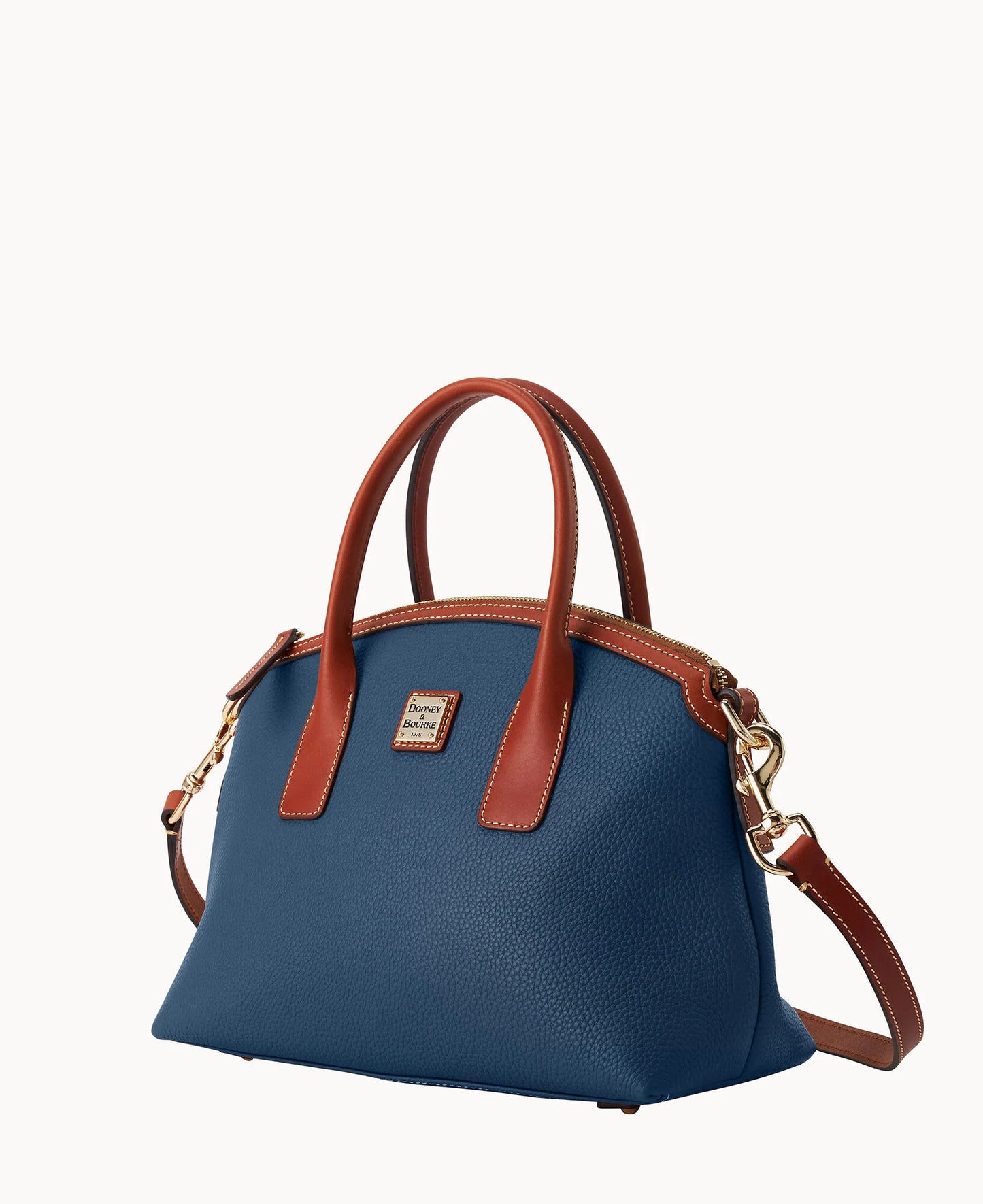 Pebble Grain Domed Satchel