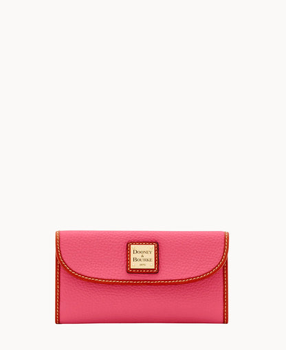 Pebble Grain Continental Clutch