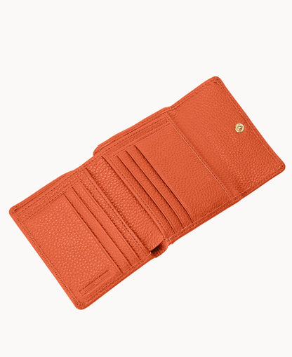 Pebble Grain Small Flap Wallet