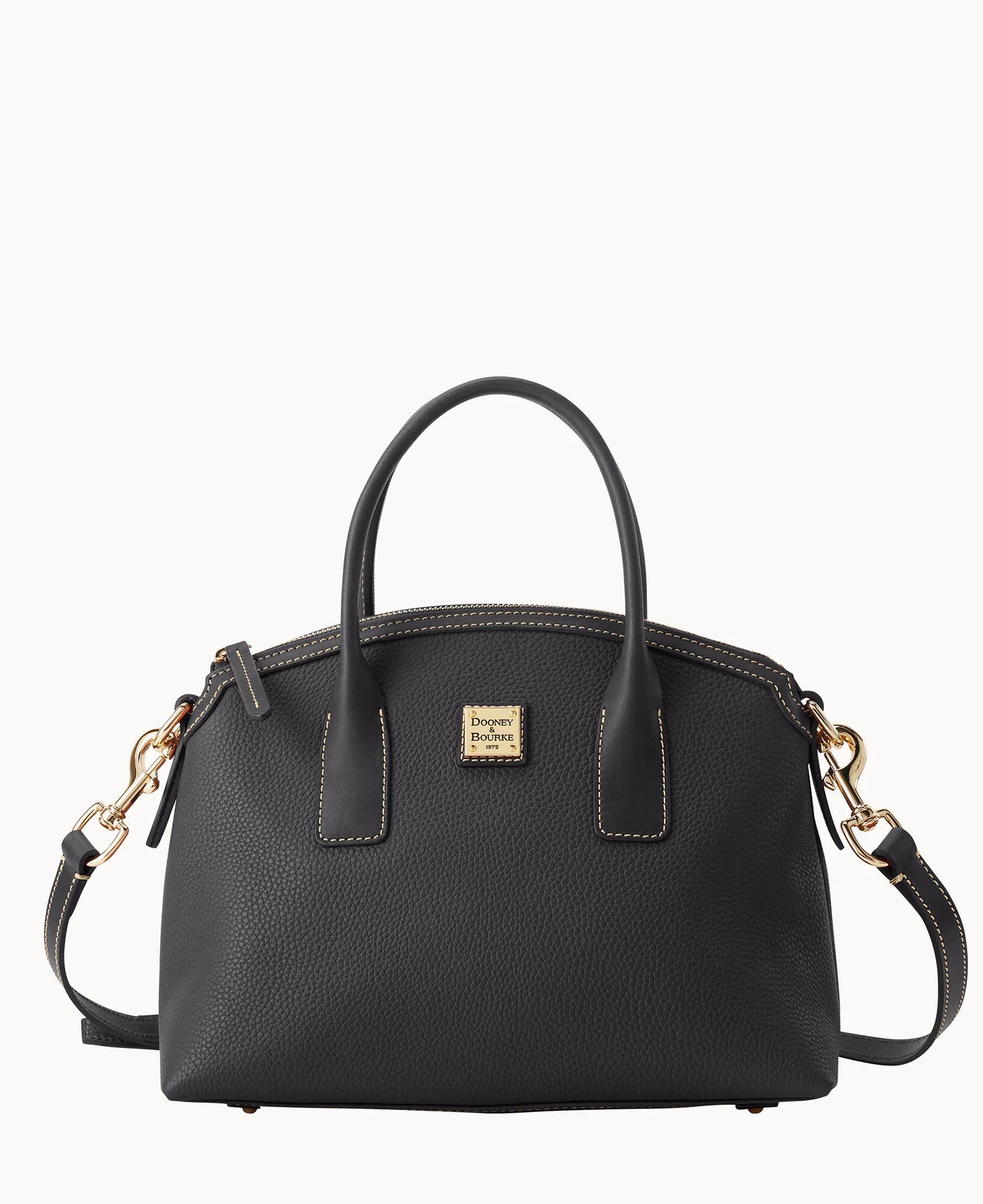 Pebble Grain Domed Satchel