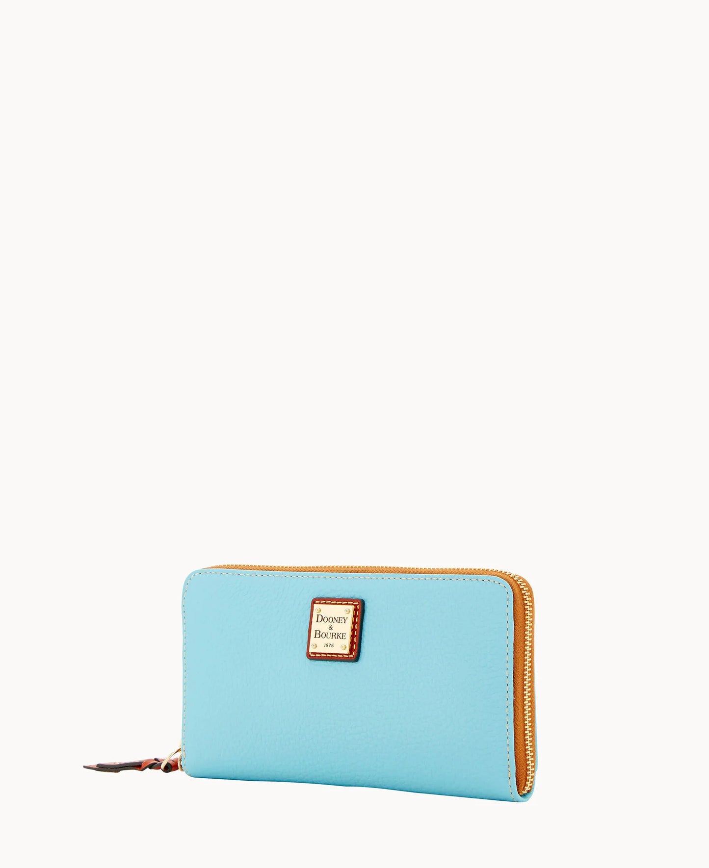 Pebble Grain Large Zip Around Wristlet