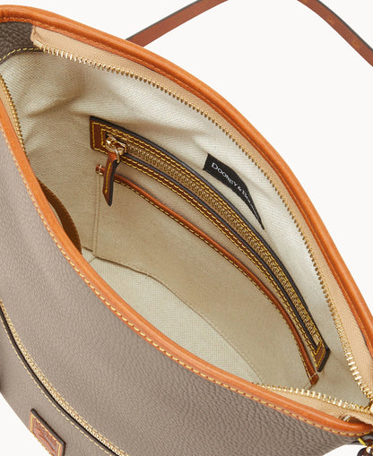 Pebble Grain Zip Sac