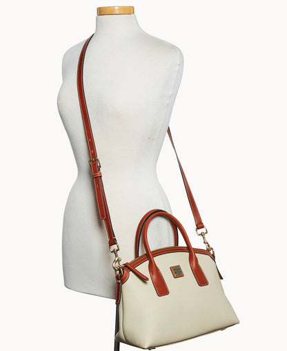 Pebble Grain Domed Satchel