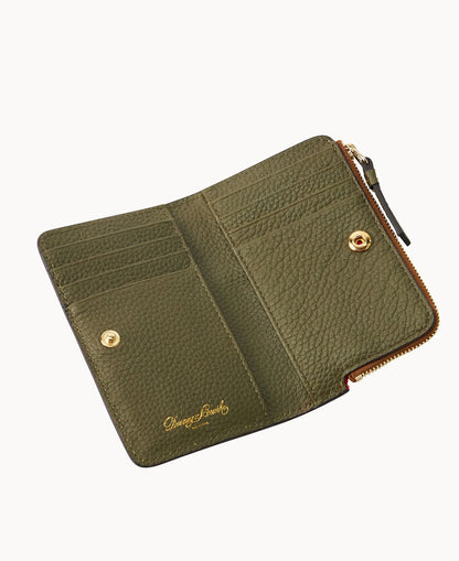 Pebble Grain Zip Credit Card Wallet 14
