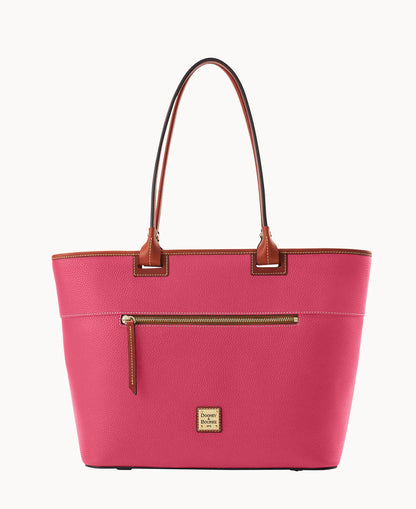 Pebble Grain Large Zip Tote