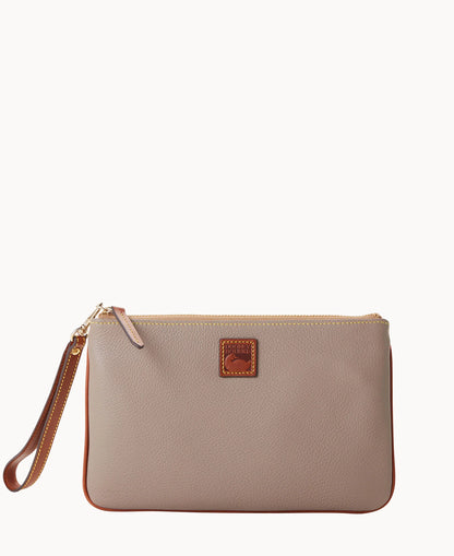 Pebble Grain Large Wristlet