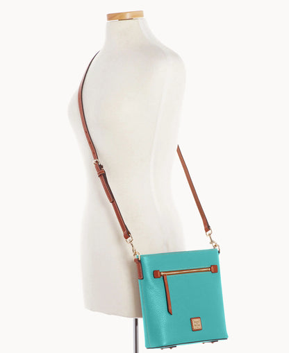 Pebble Grain Zip Crossbody