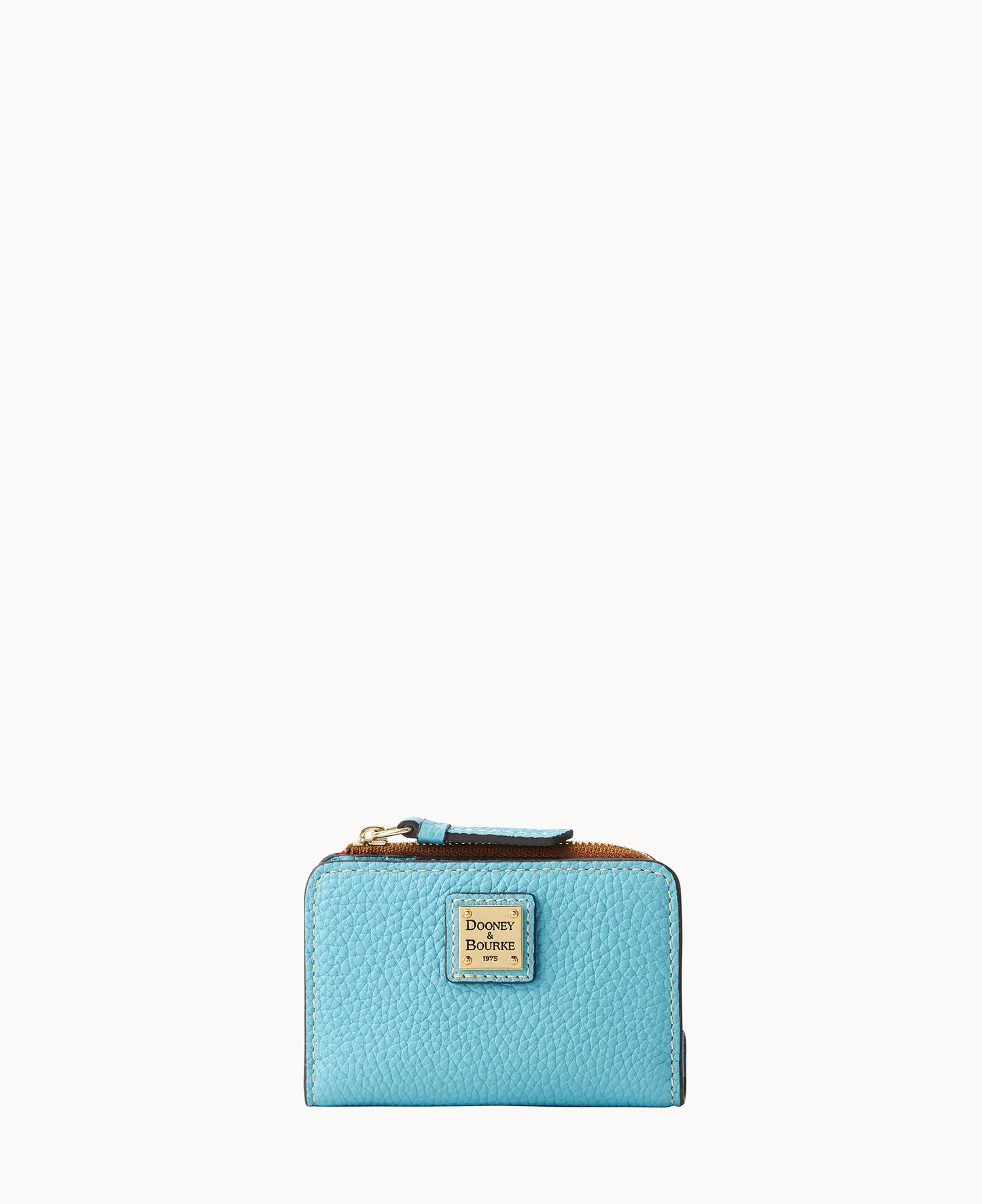 Pebble Grain Zip Credit Card Wallet 12