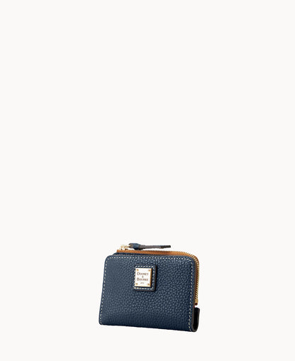 Pebble Grain Zip Credit Card Wallet 12