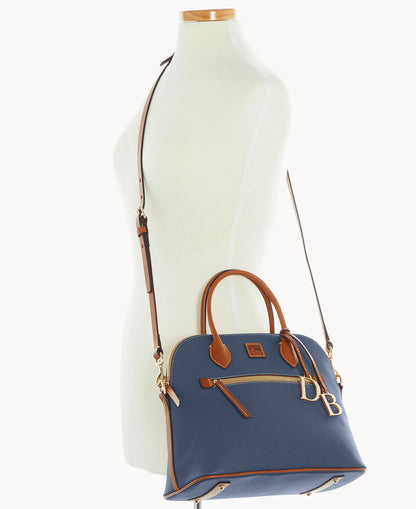 Pebble Grain Large Domed Satchel
