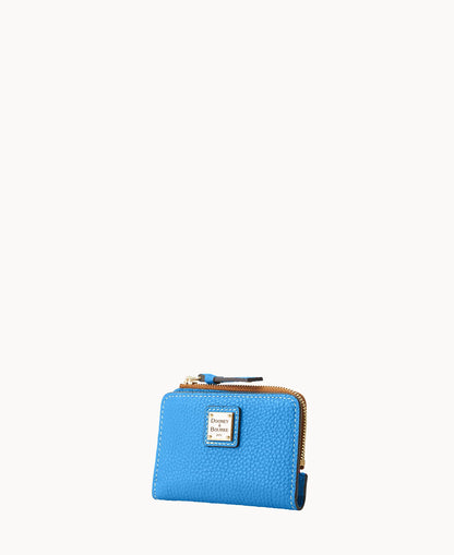Pebble Grain Zip Credit Card Wallet 12