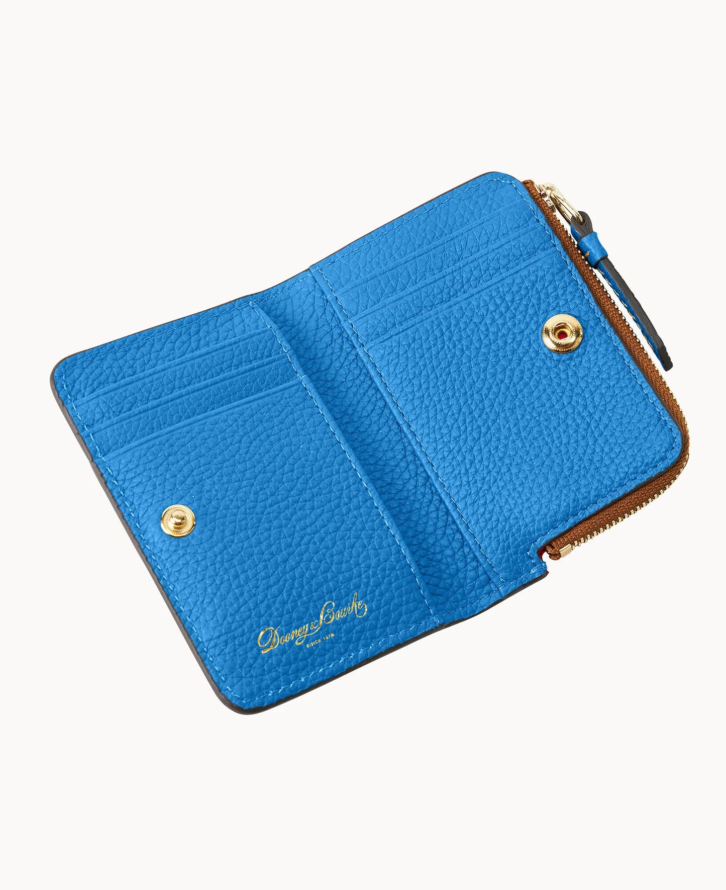 Pebble Grain Zip Credit Card Wallet 12