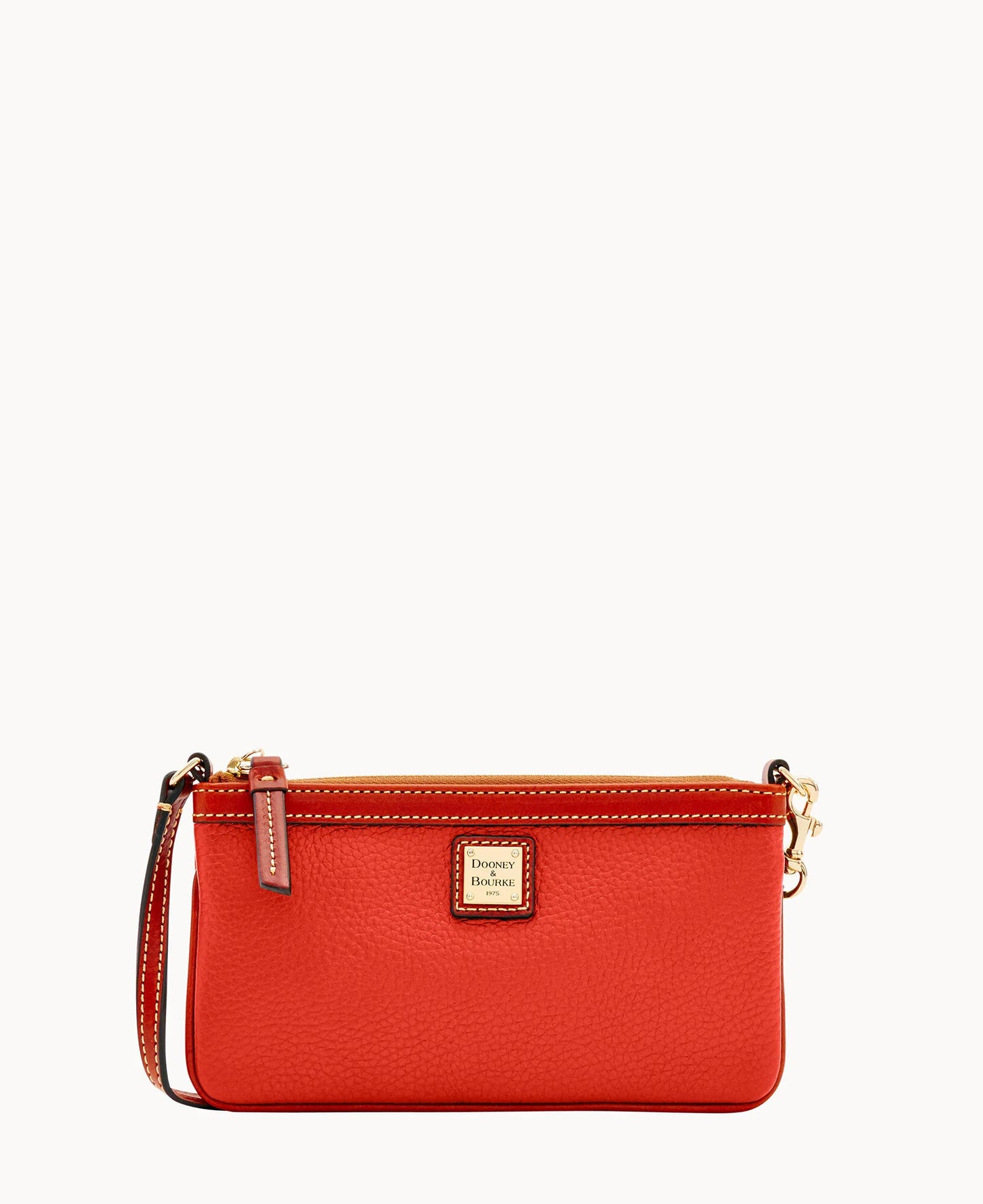Pebble Grain Large Slim Wristlet
