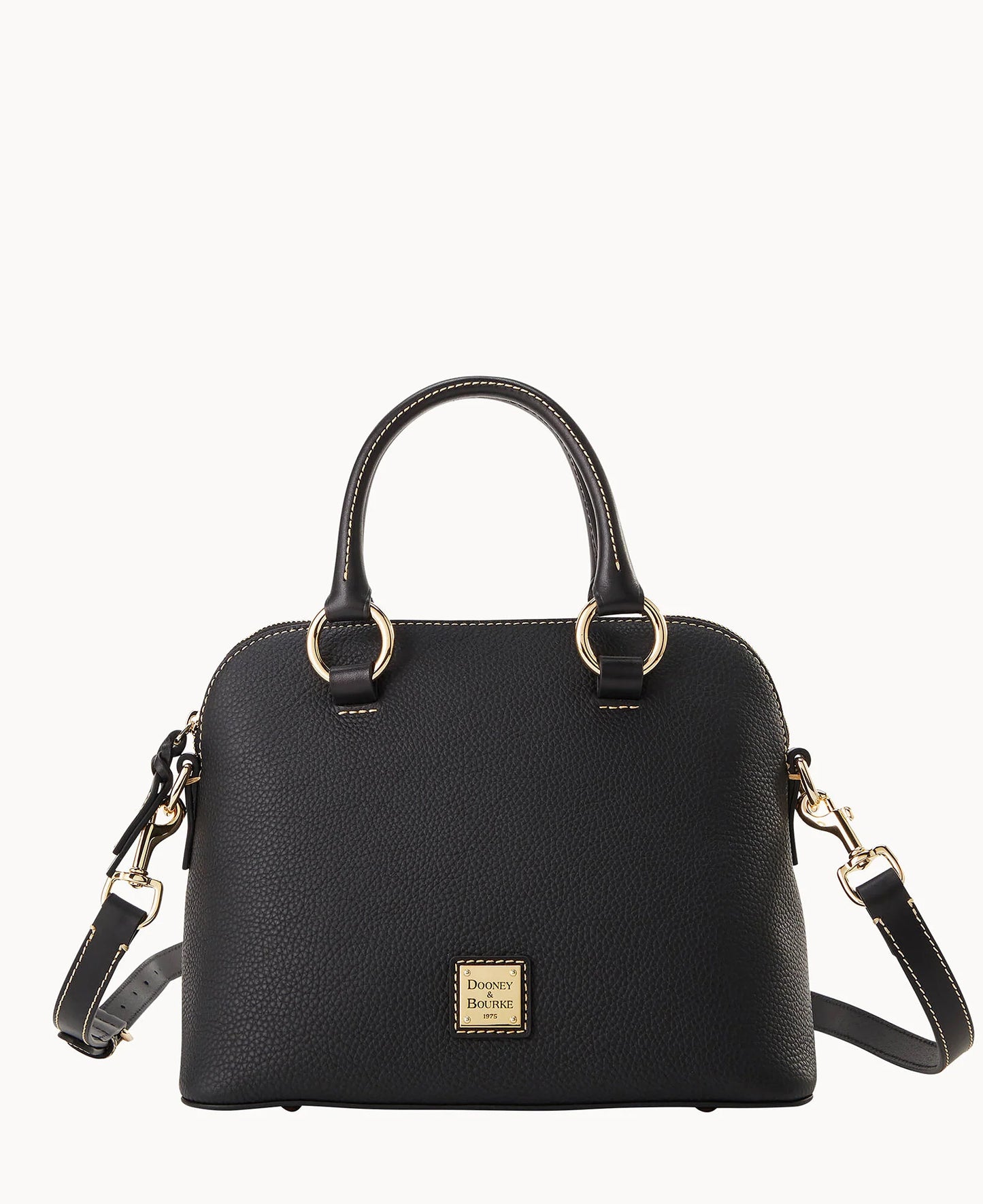 Pebble Grain Domed Satchel