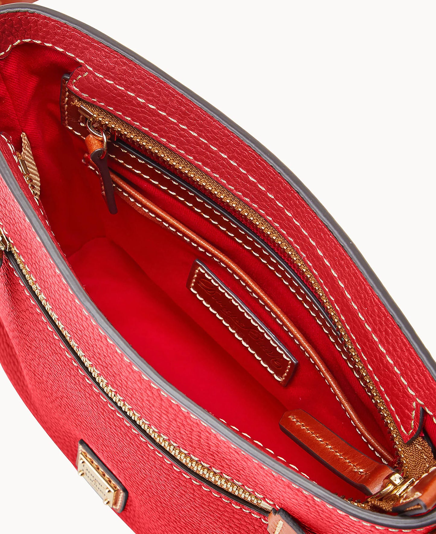 Pebble Grain Small Zip Crossbody