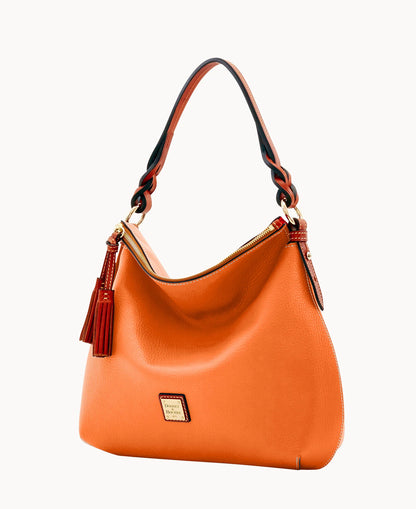 Pebble Grain Twist Strap Hobo