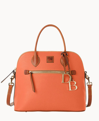Pebble Grain Large Domed Satchel