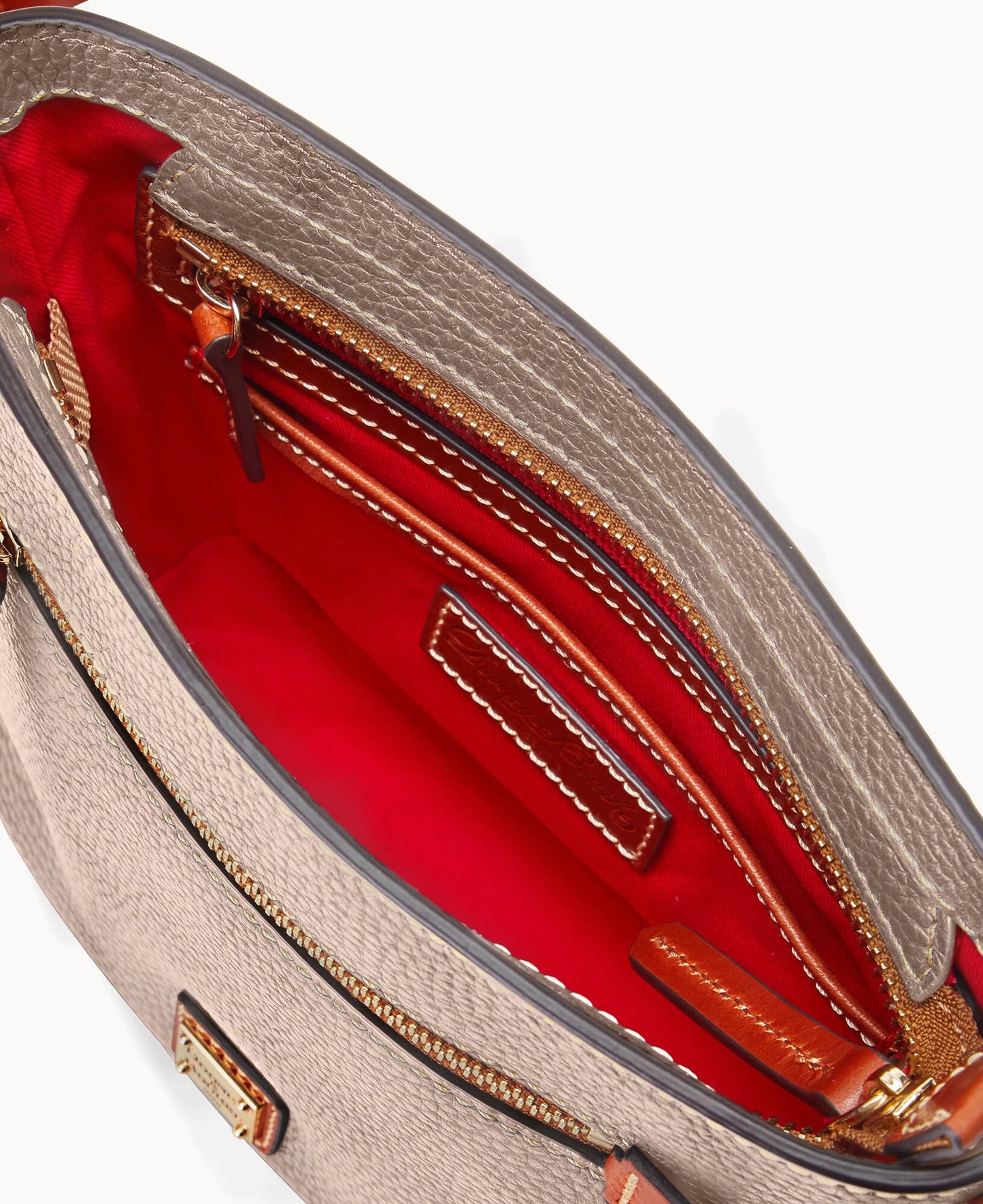 Pebble Grain Small Zip Crossbody