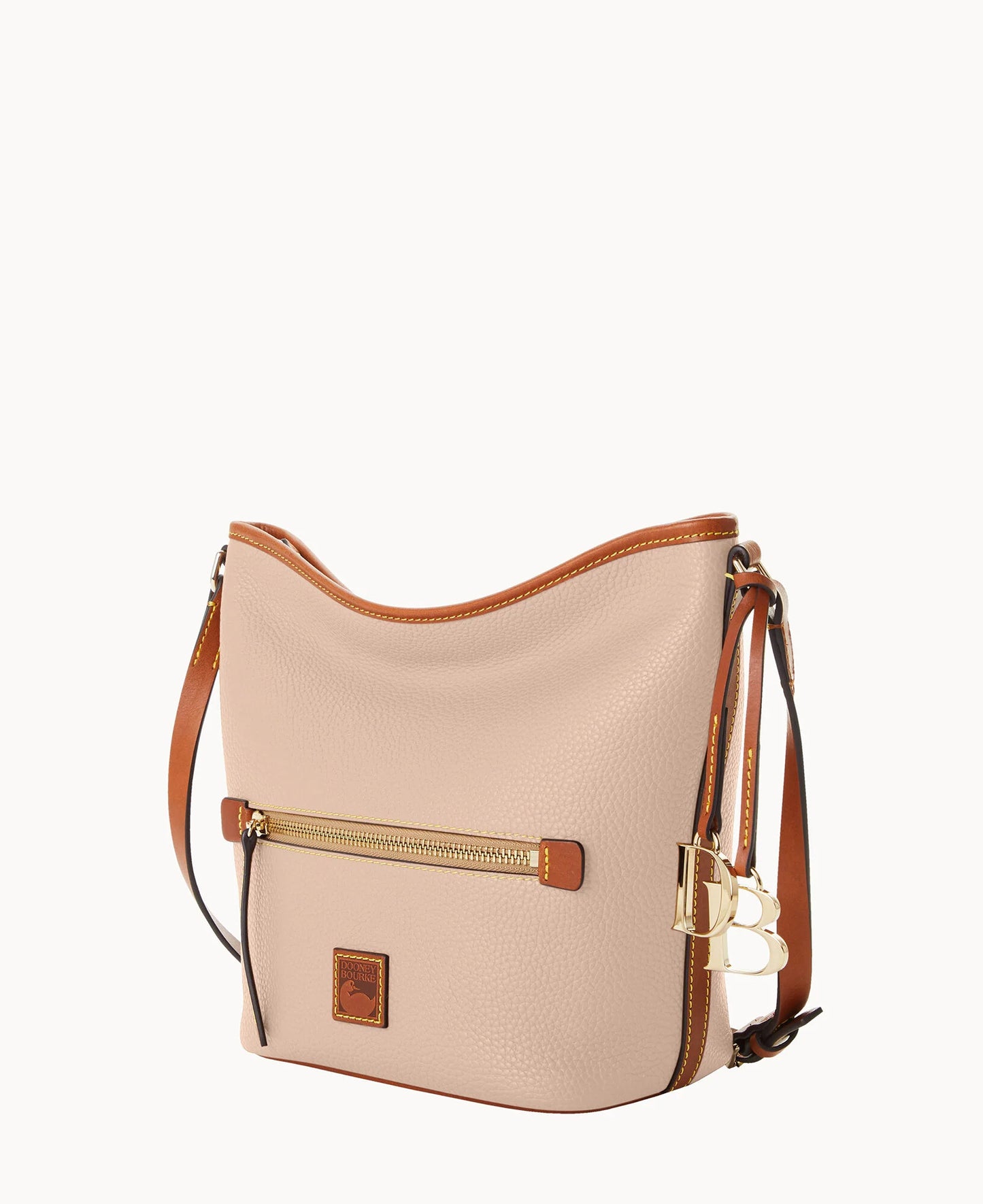 Pebble Grain Zip Sac