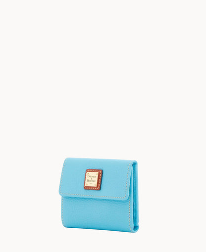 Pebble Grain Small Flap Wallet
