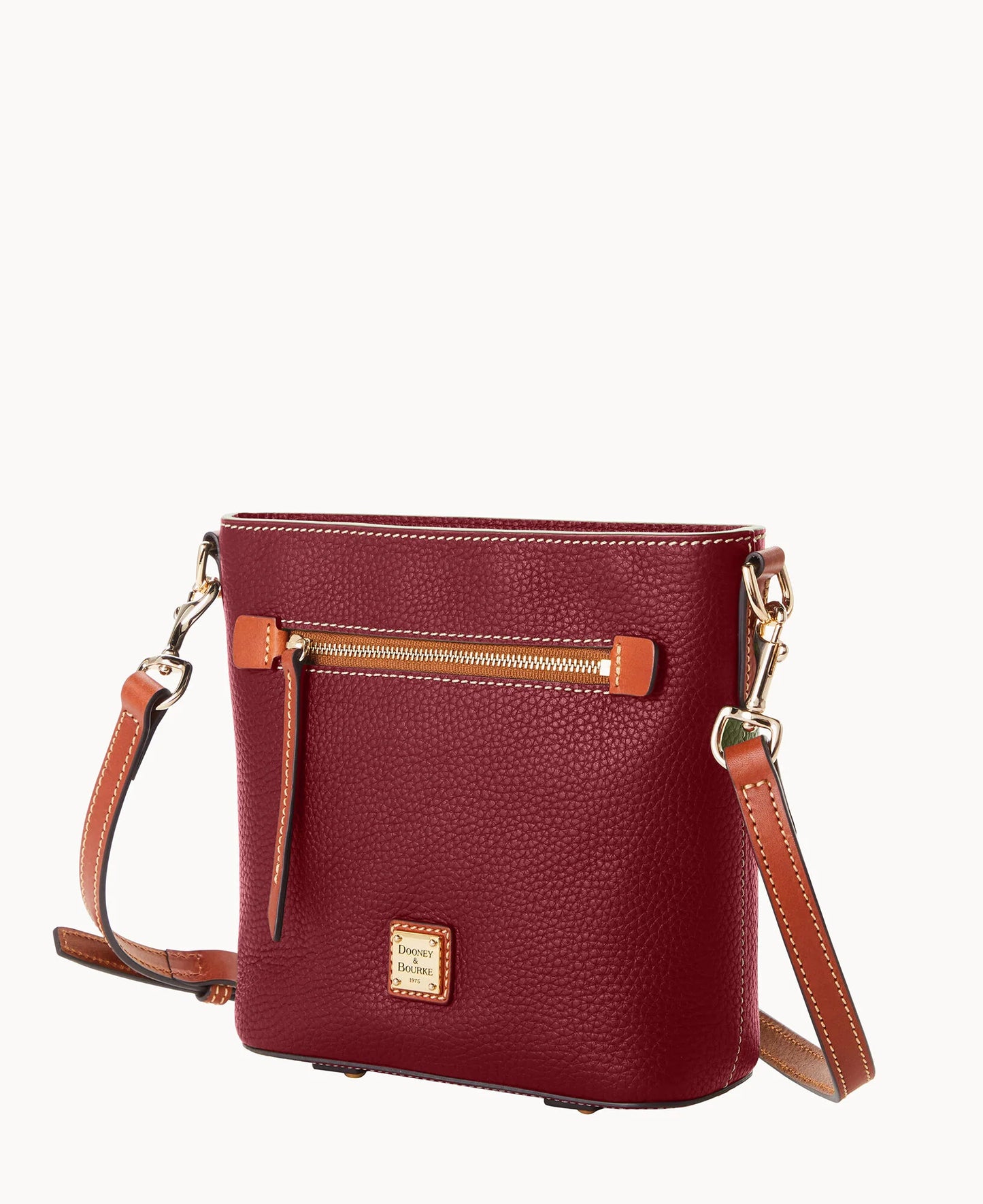 Pebble Grain Small Zip Crossbody