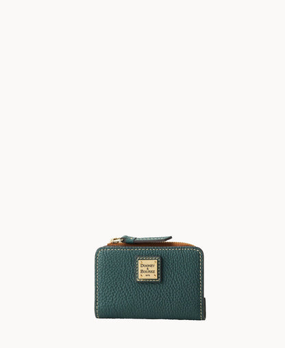 Pebble Grain Zip Credit Card Wallet 12