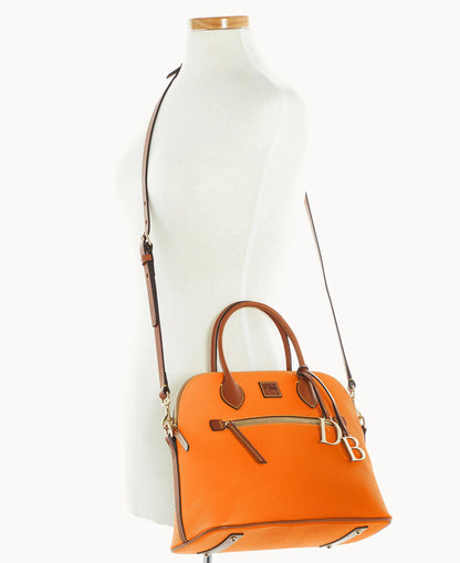 Pebble Grain Large Domed Satchel