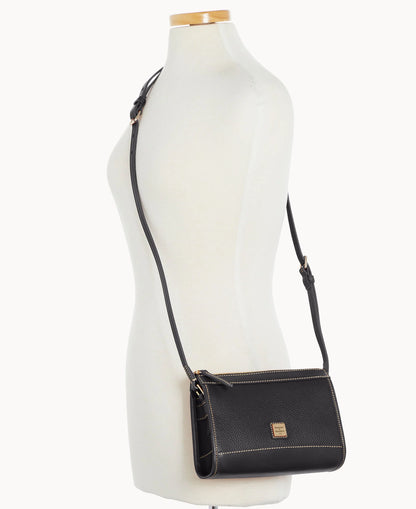 Pebble Grain Zip Crossbody
