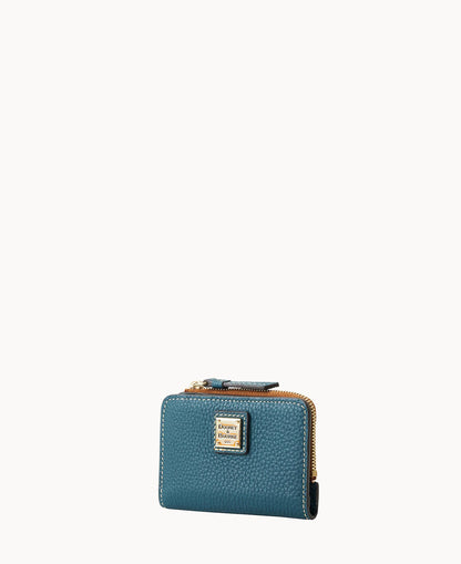 Pebble Grain Zip Credit Card Wallet 12