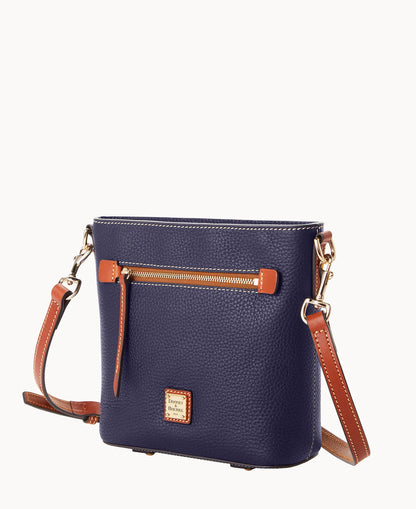 Pebble Grain Small Zip Crossbody