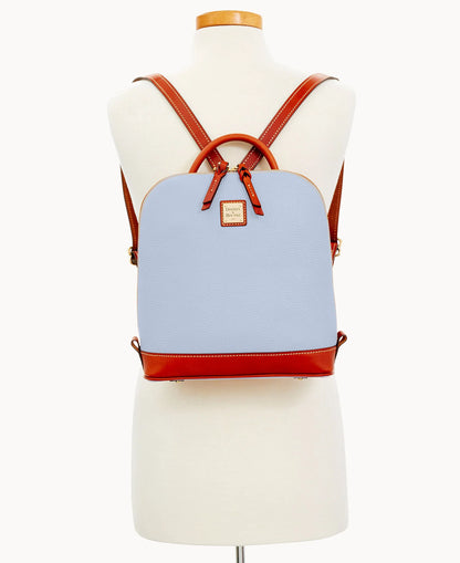 Pebble Grain Zip Pod Backpack