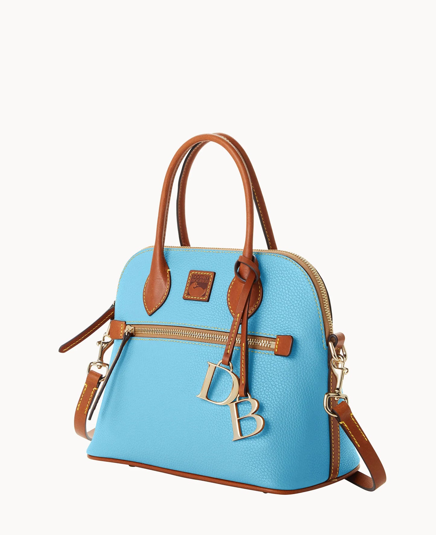 Pebble Grain Domed Satchel