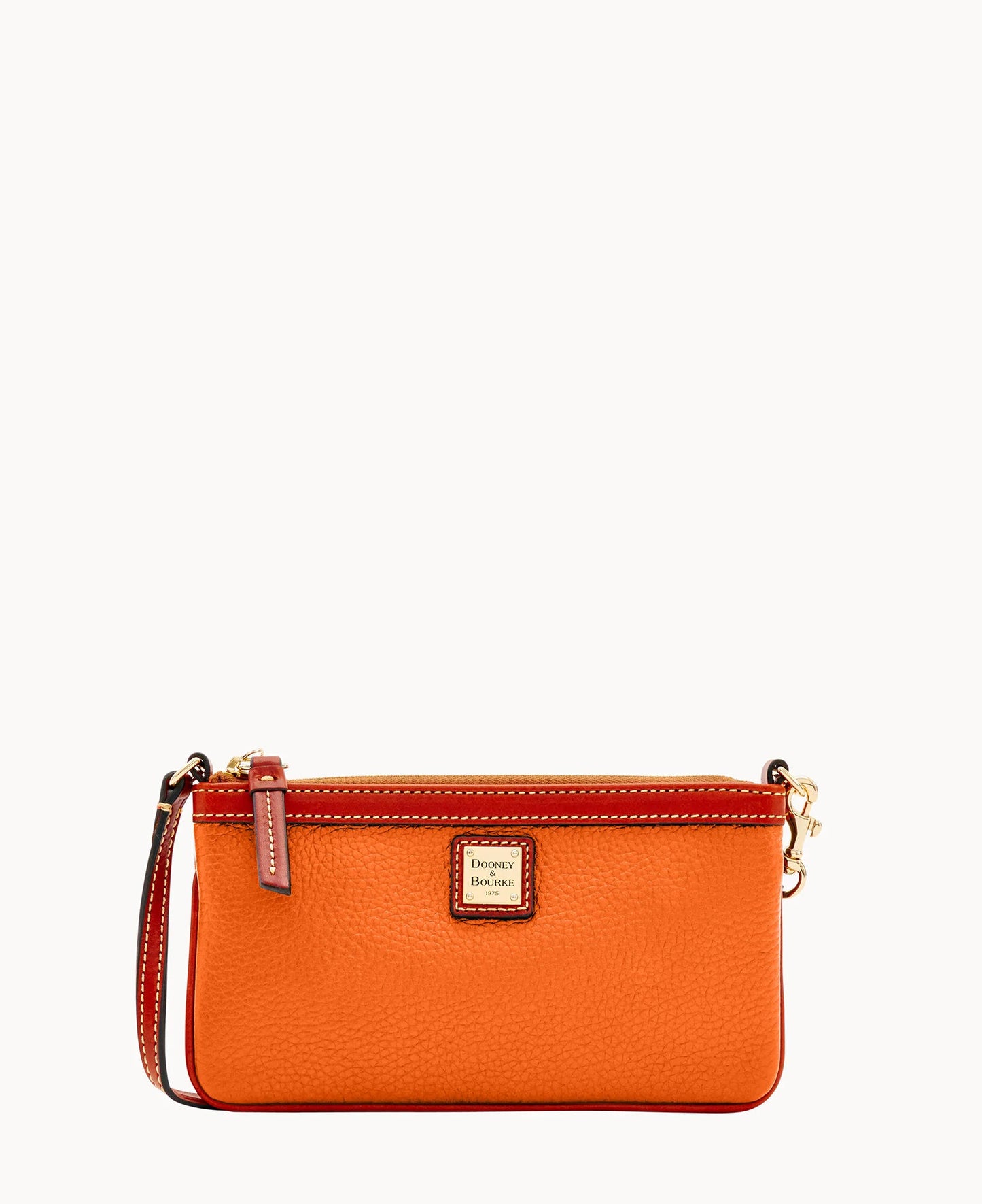 Pebble Grain Large Slim Wristlet