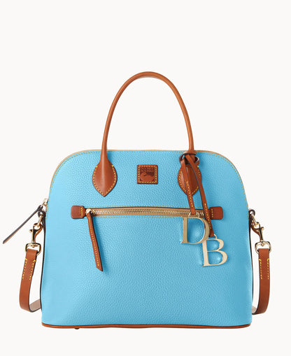 Pebble Grain Large Domed Satchel
