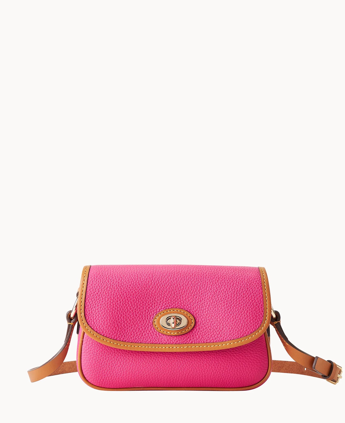 Pebble Grain Turnlock Crossbody 22