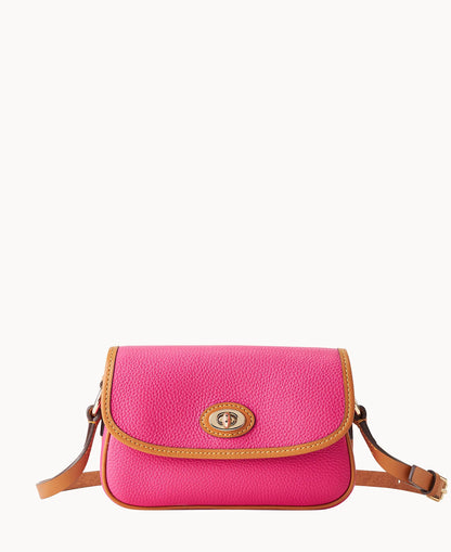 Pebble Grain Turnlock Crossbody 22