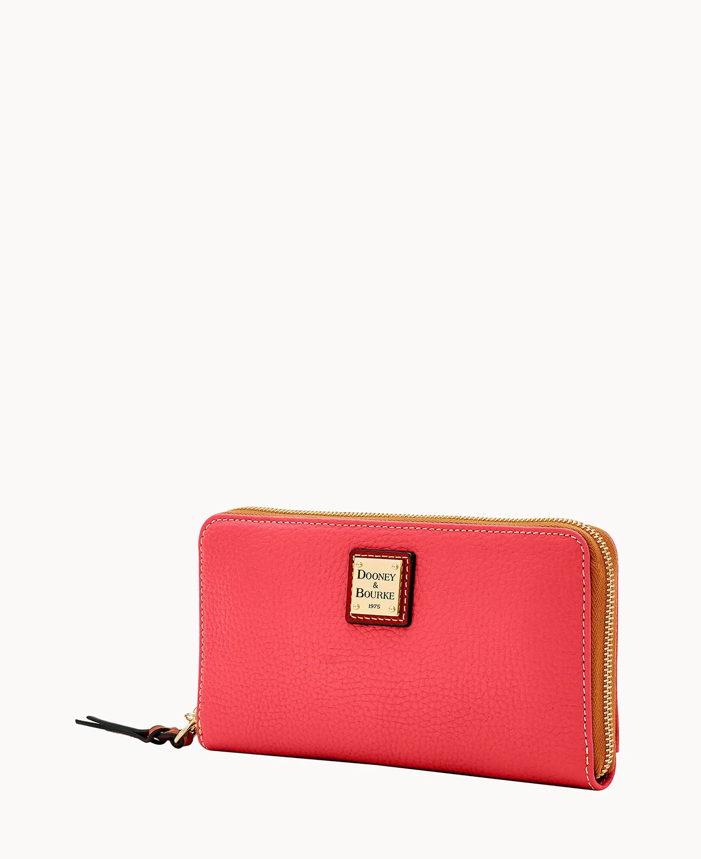 Pebble Grain Large Zip Around Wristlet