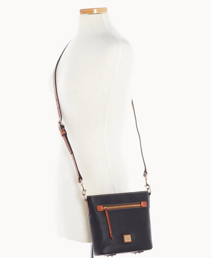 Pebble Grain Small Zip Crossbody