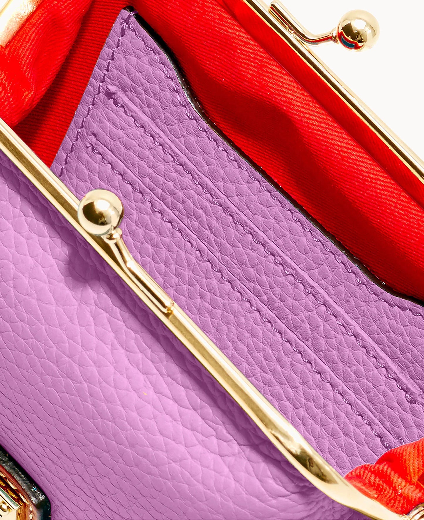 Pebble Grain Large Framed Purse
