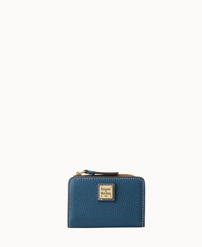 Pebble Grain Zip Credit Card Wallet 12